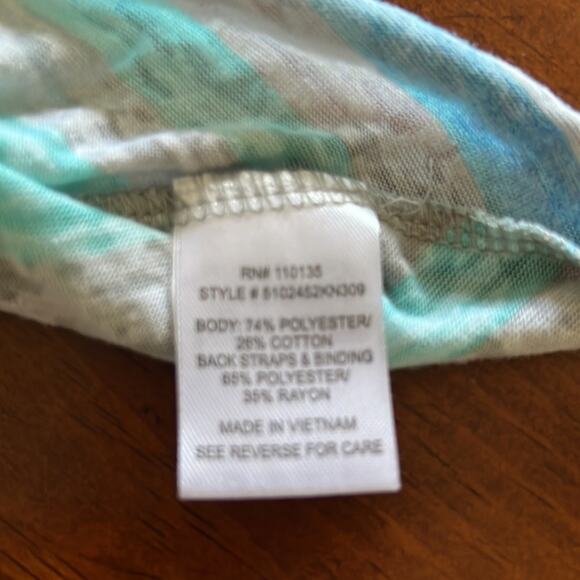 Beautees Girls S(7/8) Striped Knit Top Asymmetrical Hemline - Picture 4 of 7